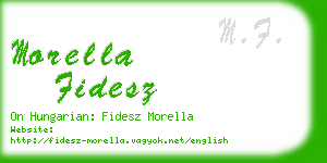 morella fidesz business card